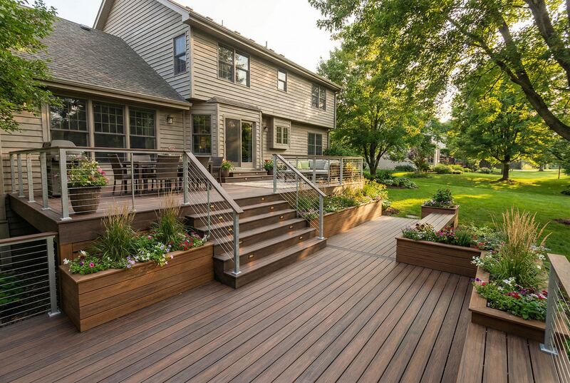 Multi-level custom deck build